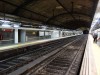 Waiting for the train at Arc de Triomf Station, Barcelona ES