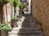 One of the many steep streets, Taormina, Sicily IT