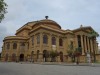 Our view of the Teatro Massimo di Palermo while having coffee, Palermo IT