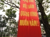 Tet 2011 (New Year) celebration banner near the Trang Tien Bridge