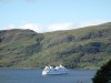 Oh no, another cruise ship. This one outside our B&B