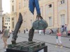 The Travellers by Bruno Catalano in Piazza De Ferrari, Genova IT