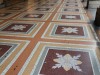 Marble and mosaic footpath on the Via XX Settembre (1909), Genova IT