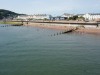 Teignmouth beach from the pier. Devon UK