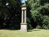 Statue in Lacock Abbey gardens, Wiltshire UK