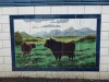 Butchers’ shop tiles in Bramley, Surrey UK